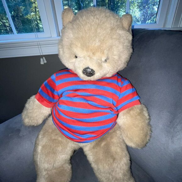 Vintage Avanti Applause Teddy Bear Plush Italy Jockline Shower Nursery 1985 15" - Picture 2 of 12